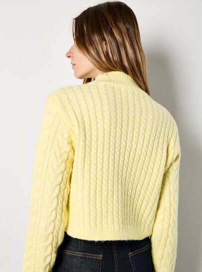 Cable Knit Wrap Jumper