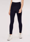 Waistband Ponti Legging, Navy, large
