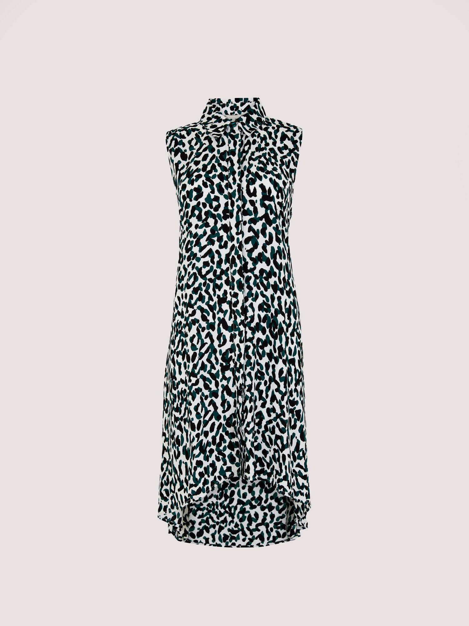 Long cheetah sale print dress