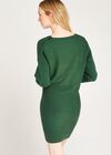 Zip Shoulder Colourblock Dress, Green, large