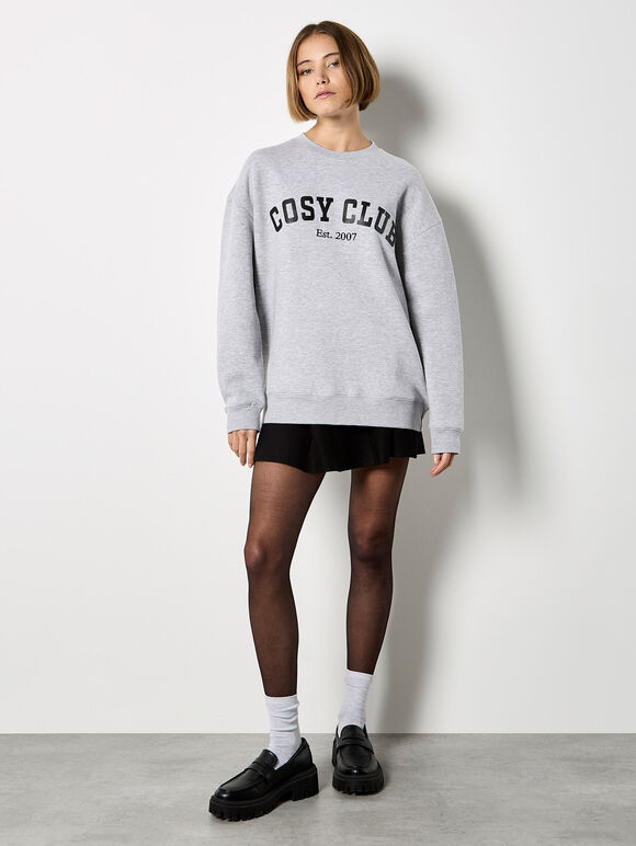 Cosy Club Sweatshirt, Grey, large