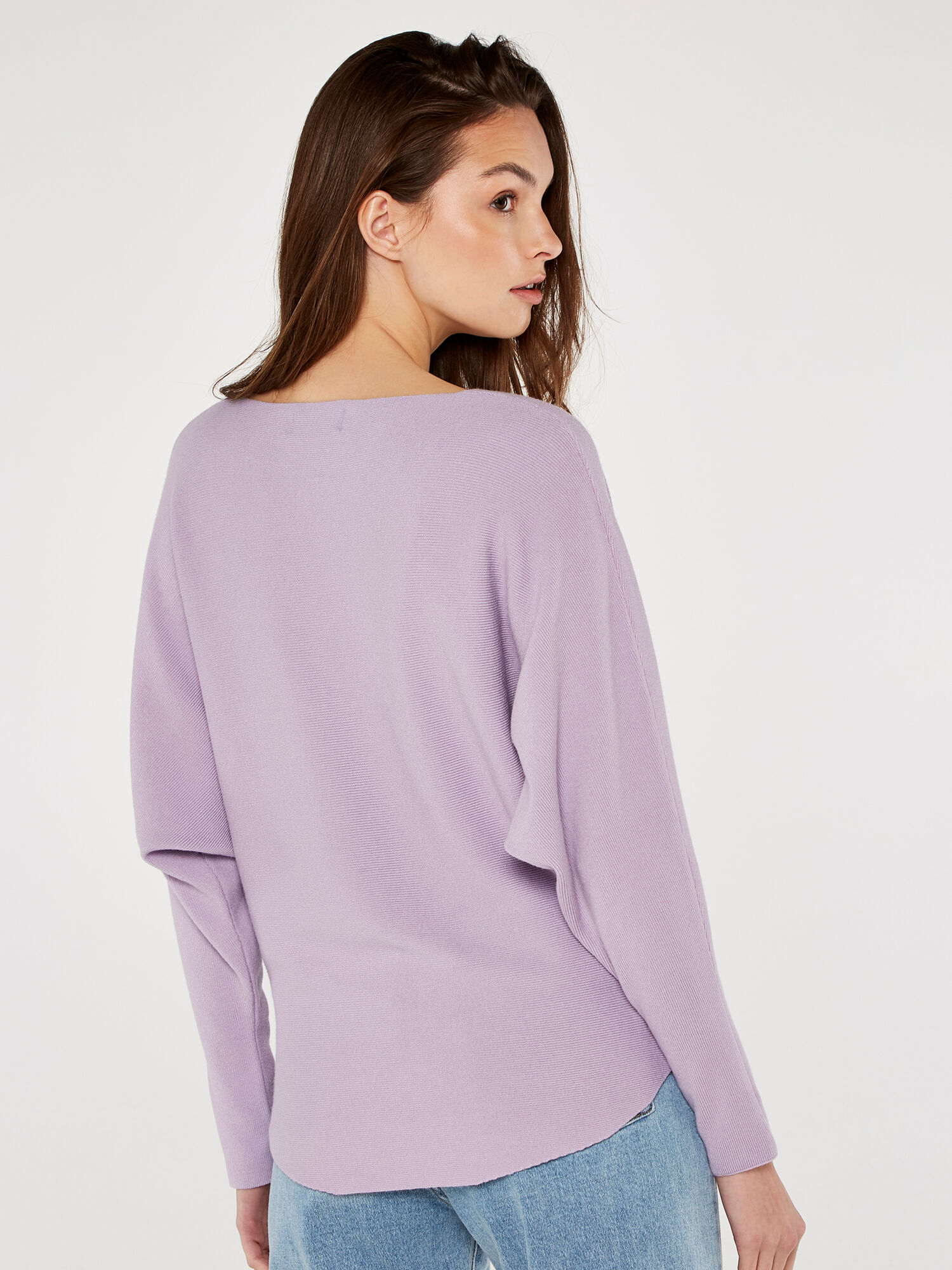 Clean Look Batwing Jumper Apricot Clothing