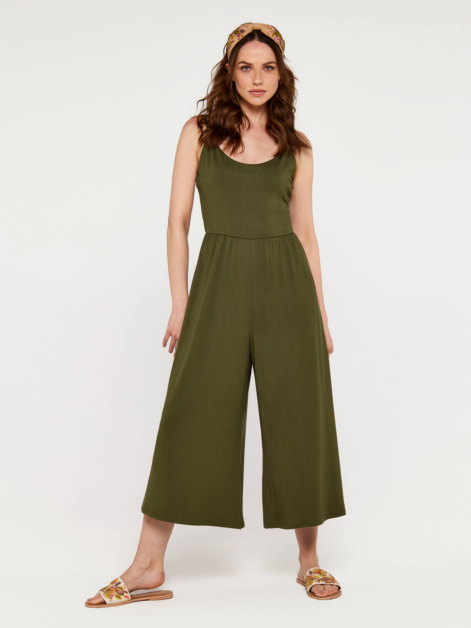 Strappy Culotte Jumpsuit | Apricot UK