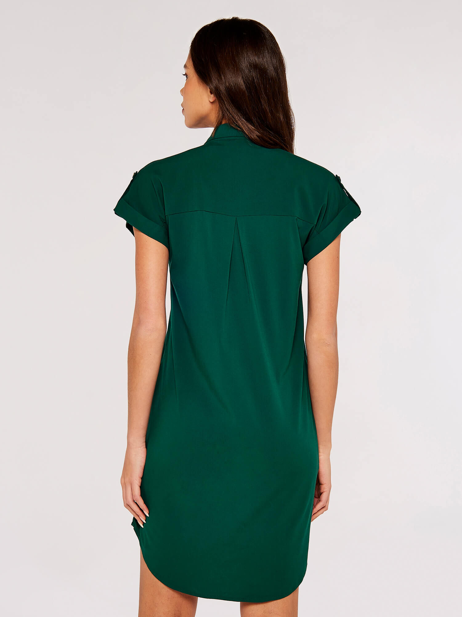Long green t sales shirt dress
