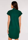 Shirt Mini Dress, Green, large
