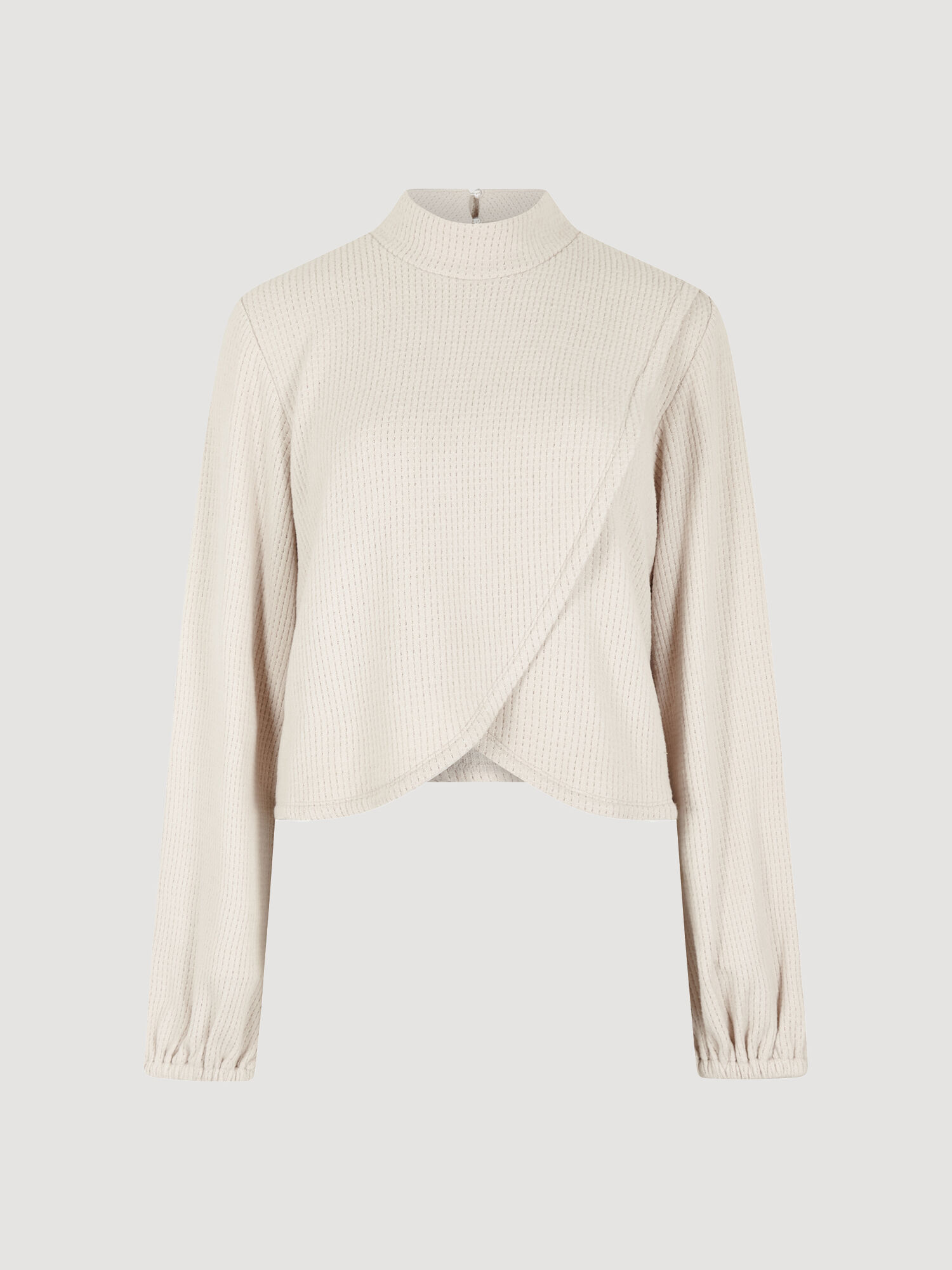 Waffle Knit Wrap Top | Apricot Clothing