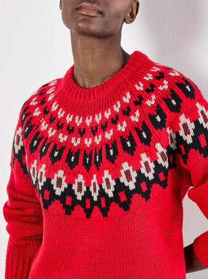 Fair Isle Chunky Knit Jumper