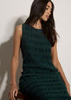 Ruched Chiffon Shell Top, Green, large