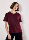 Slim Fit Classic T-Shirt, Burgundy, large