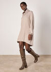 Soft Knit Mini Dress, Stone, large