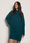 Soft Oversized Jumper Mini Dress, Teal, large