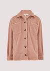 Teddy Borg Shacket, Pink, large