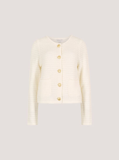 Waffle Knit Cardigan