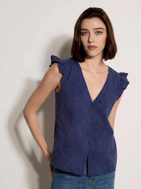 Daisy Embroidered Blouse