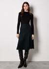 Diamond Link Knitted Midi Dress, Black, large
