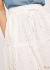 Tulle Tiered Skirt, White, large