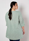 Irregular Spot Asymmetric Wrap Top, Mint, large
