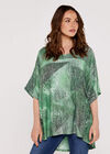 Triangle Square Maze Top, Green, large