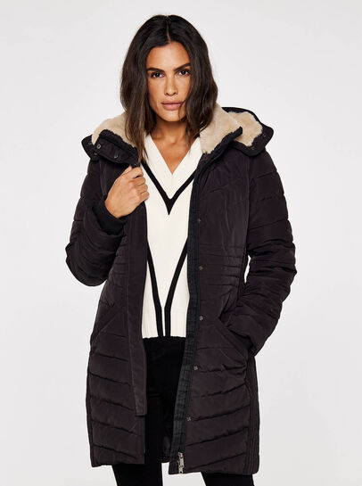 Multi-panel Puffer Coat