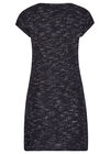 Charcoal Marl Wooden Button Tunic Dress, Dark Grey - Charcoal, large