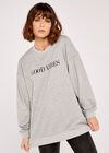 Good Vibes Oversized Jumper, Grey, large