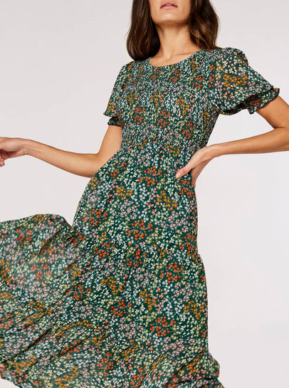 Ditsy Spray Midi Dress