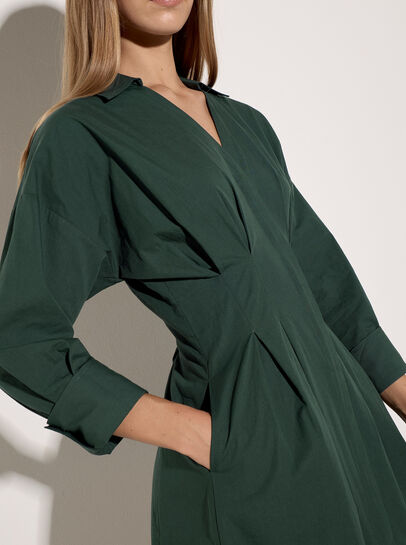 Smocked Shirt Mini Dress