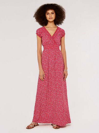 Ditsy Smock Maxi Dress
