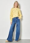Embroidered Lemon Jumper, Yellow, large