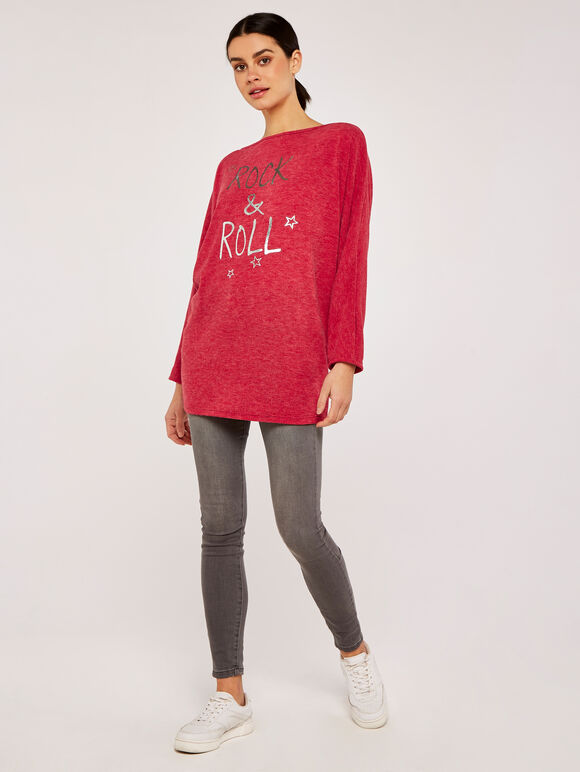 Rock And Roll Batwing Soft Top, Red, large