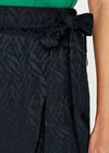 Jacquard Wrap Skirt, Navy, large
