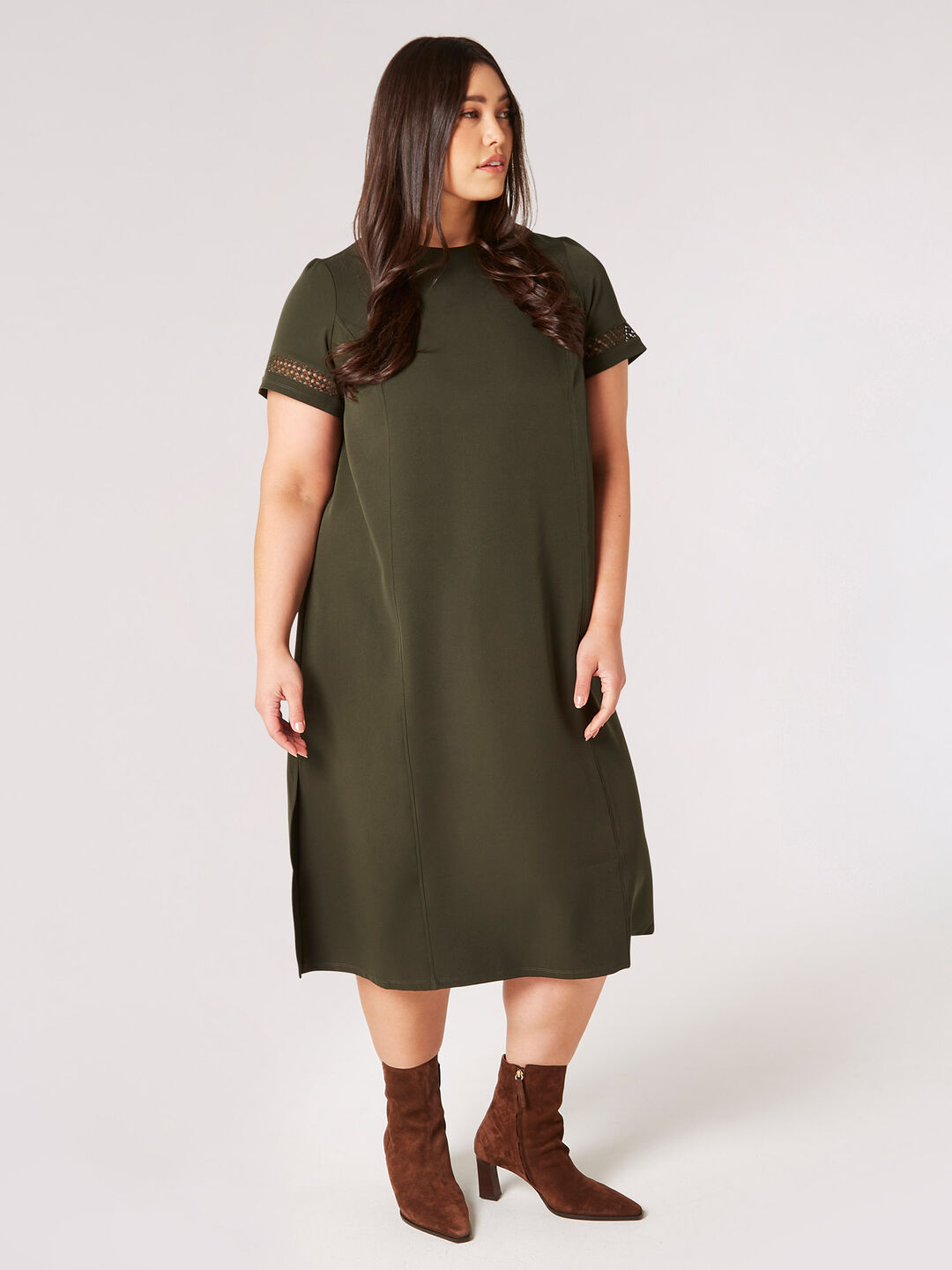 Image of Curve Midi T-Shirt Dress