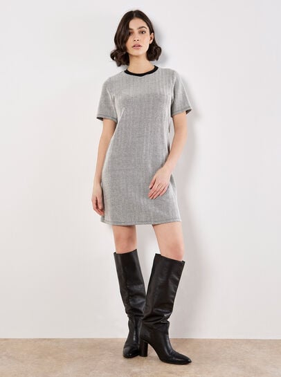 Chevron T-Shirt Mini Dress