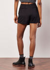 Tailored Woven Mini Skort, Black, large