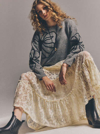 Floral Cornelli Embroidered Jumper