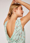 Botanical Grecian Pleat Dress, Mint, large