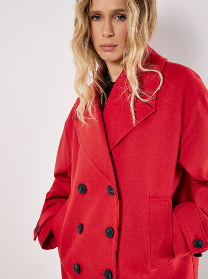 Tailored Double-Breasted Peacoat