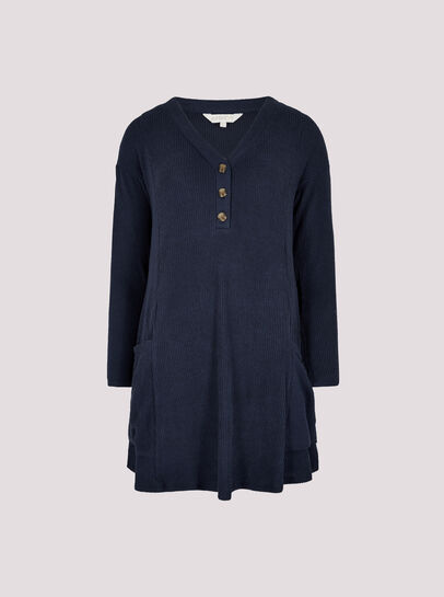 Soft Touch Rib Knit Mini Dress