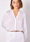 Self Stripe Shirt, White, large