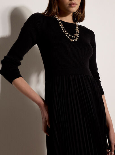 Ribbed Knit Midi Dress