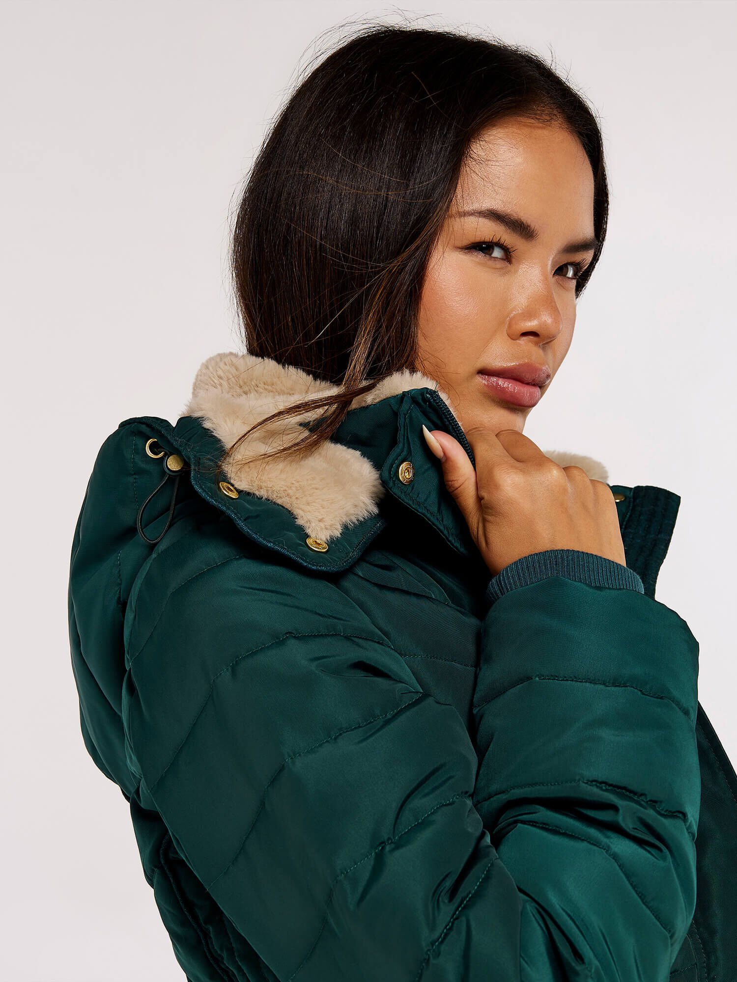 Puffer on sale coat green