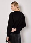 Sequin Embellished Jumper, Black, large