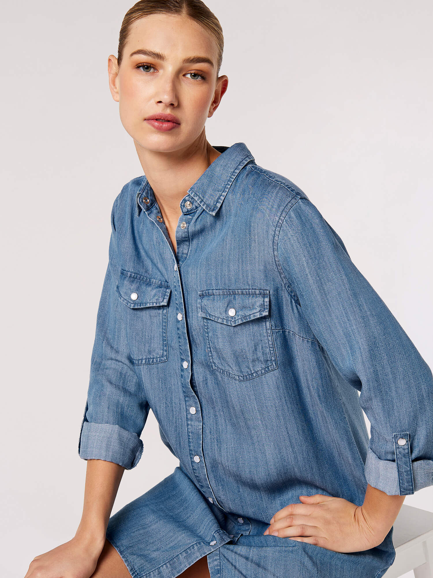 Dress denim shirt shop