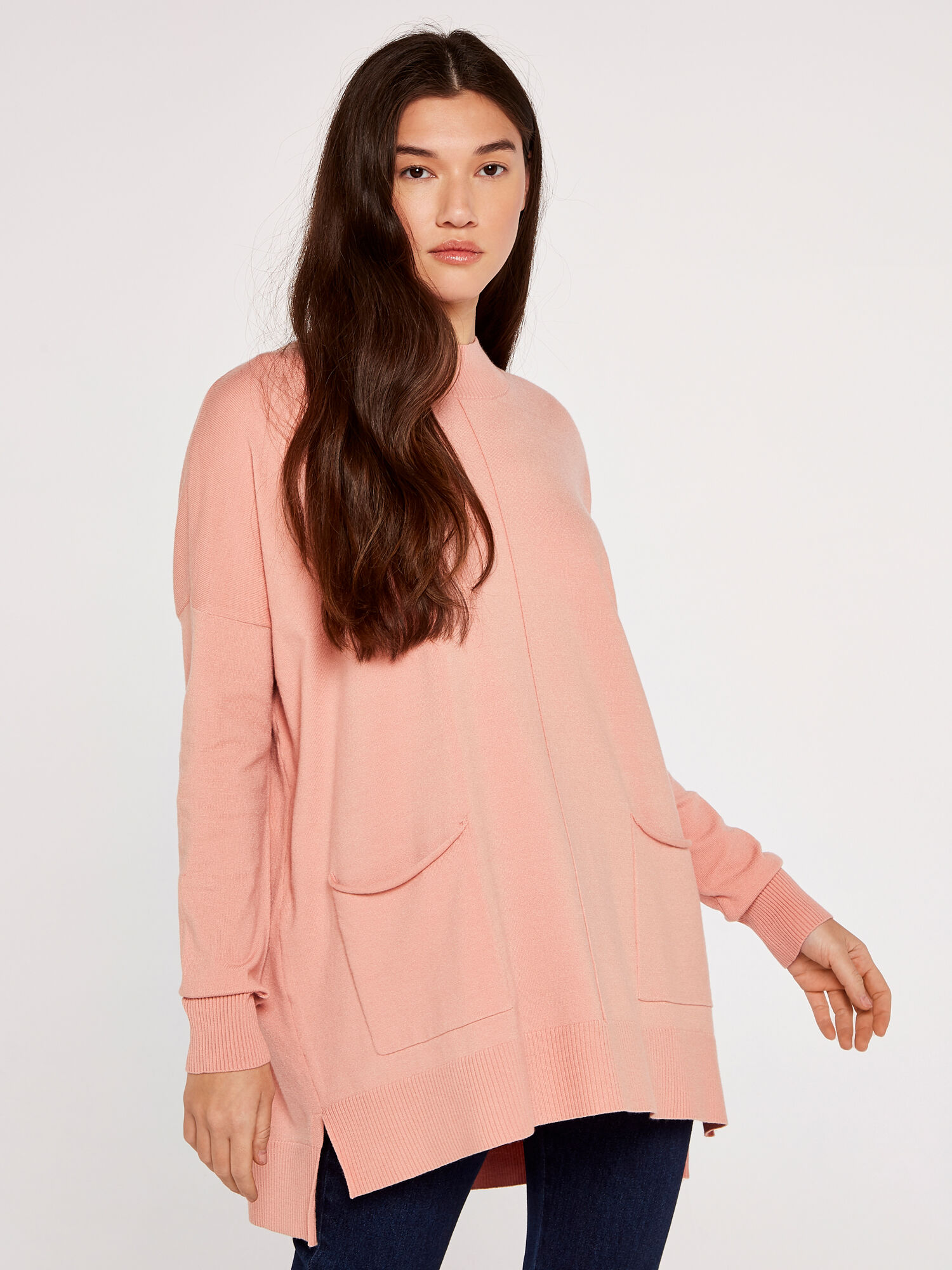 Oversized online pink jumper