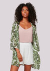 Tropical Banana Leaf Kimono, Cream, large