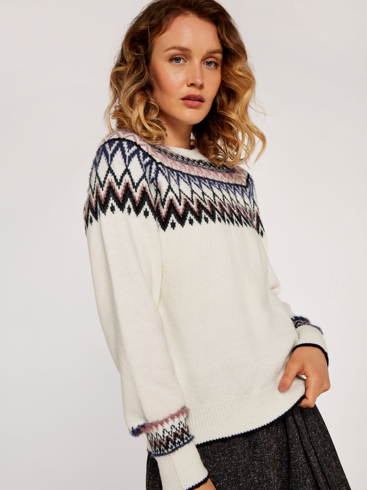 Cream fairisle jumper hot sale