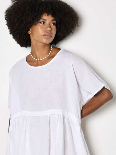 Oversized Pure Linen Tunic