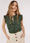 Floral Forest Top, Green, large