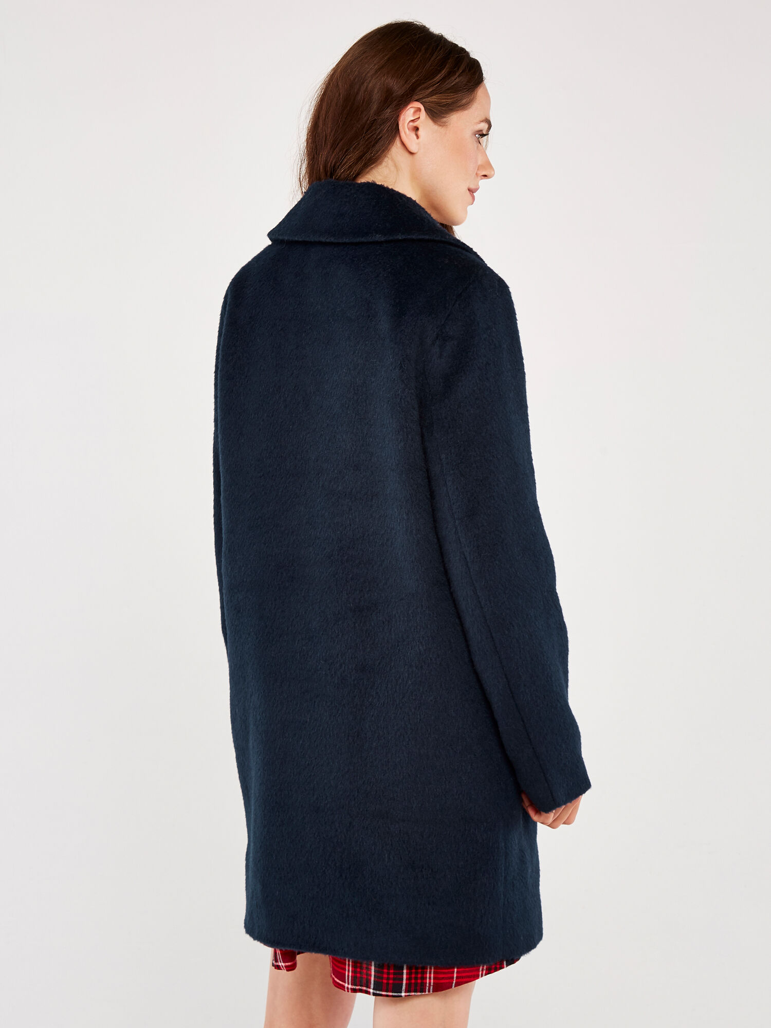 Navy best sale boyfriend coat