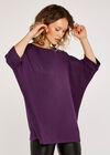 Soft Touch Batwing Top, Purple, large